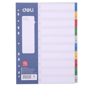 Przekładki a4 1-10 Deli 5724A PP