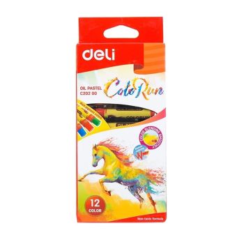 Pastele olejne Deli C20200 12 kolorów ColoRun
