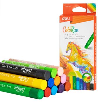 Pastele olejne Deli C20200 12 kolorów ColoRun