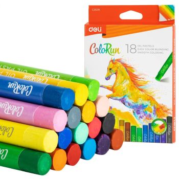 Pastele olejne Deli C20210 18 kolorów ColoRun