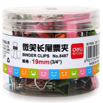 Klipy do dokumentów 19mm 40sztuk opakowanie