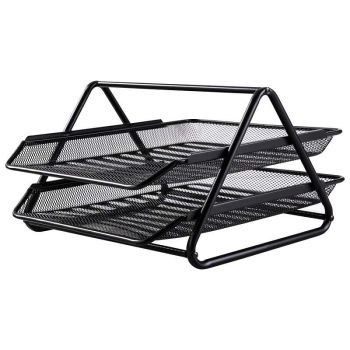 Zestaw 2 szuflad Deli 9183 metalowe czarne