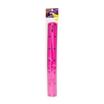 Linijka elastyczna STRIGO 30 cm, różowa