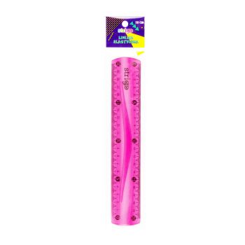 Linijka elastyczna STRIGO 20 cm, różowa