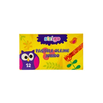 Pastele olejne STRIGO Jumbo, zestaw 12 kolorów