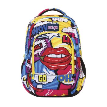 Plecak szkolny STRIGO Daily Comic, abstrakcyjny kolorowy wzór