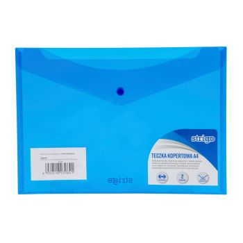 Teczka kopertowa STRIGO A4 pozioma, niebieska