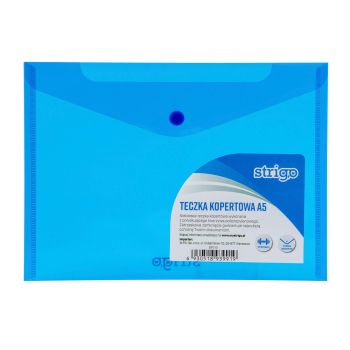 Teczka kopertowa STRIGO A5 pozioma, niebieska