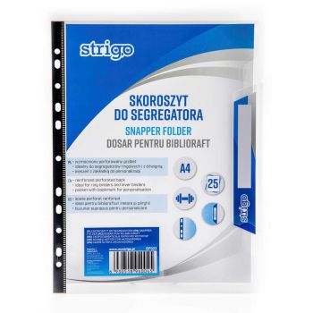 Skoroszyt do segregatora STRIGO A4 transparentny
