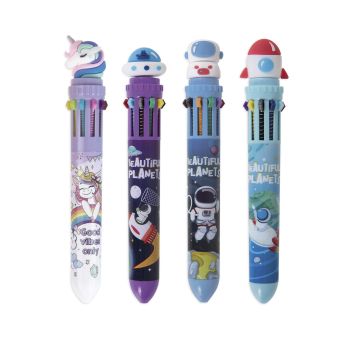 Długopis wielokolorowy STRIGO 10 w 1 Kosmos & Unicorn