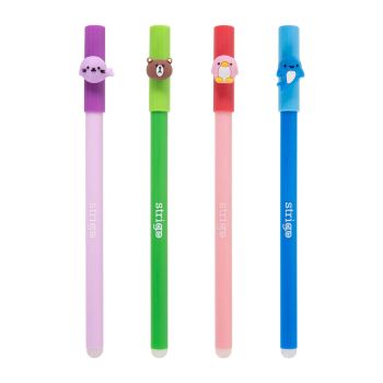 Wymazywalny długopis STRIGO Animals ze skuwką Delfin, Pingwin, Foka, Niedźwiedź 