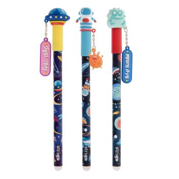 Wymazywalny długopis STRIGO Kosmos ze skuwką Ufoludek, Ufo, Kosmonauta