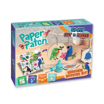 Zestaw kreatywny do decoupage Strigo ,,Paper Patch'' Drewniane Kolczyki