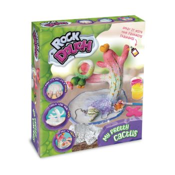 Zestaw kreatywny Strigo ,,Rock Dough'' Kamienna podstawka na biżuterię Kaktus