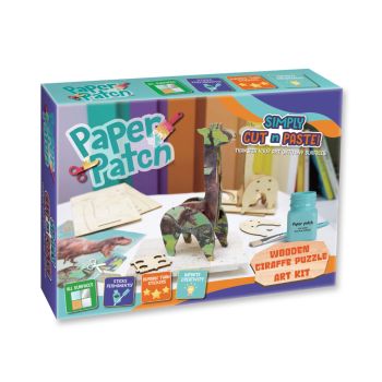 Zestaw kreatywny do decoupage Strigo ,,Paper Patch'' Drewniane Puzzle Żyrafa