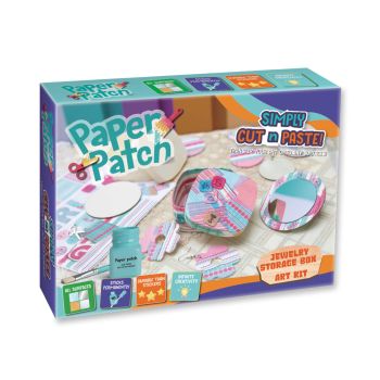 Zestaw kreatywny do decoupage Strigo,,Paper Patch'' Drewniana szkatułka na biżuterie