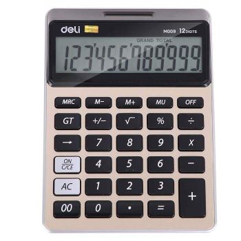 Złoty kalkulator DELI M00951