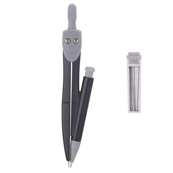 Cyrkiel metalowy z ołówkiem automatycznym Deli