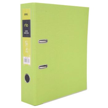 Zielony segregator Deli A4/76mm B20160
