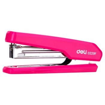 Zszywacz Deli 0229F do 15 kartek zszywki "10 mix różowy