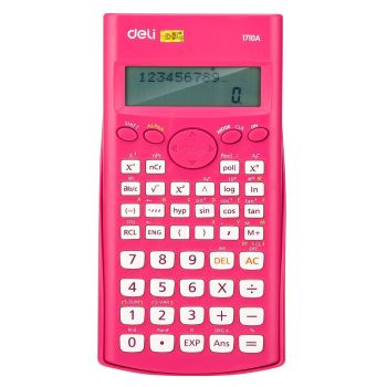 Kalkulator naukowy Deli 1710a 12-cyfrowy różowy