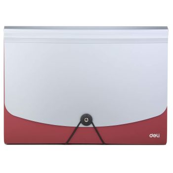 Teczka z przegródkami Deli 38151 7-przegródek mix kolorów