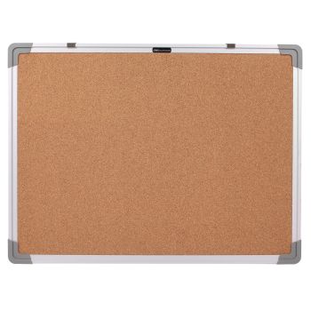 Tablica korkowa pilśniowa na pinezki szpilki Deli 45x60cm rama aluminiowa