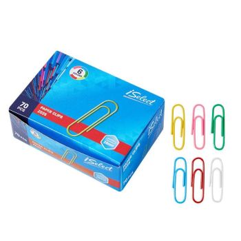 Spinacze biurowe 28mm Deli seria Iselect kolorowe 70 szt.