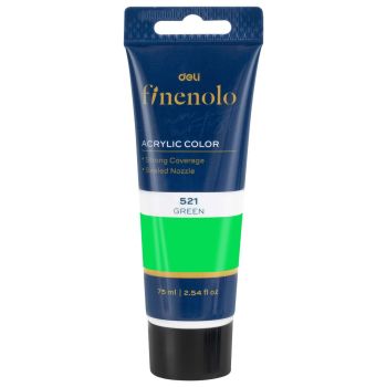 Zielona farba akrylowa Deli seria finenolo 75ml