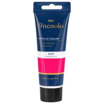 Różowa farba akrylowa Deli seria finenolo 75ml