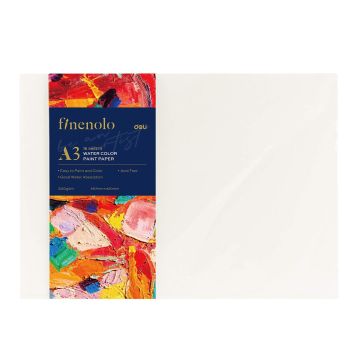 Biały papier akwarelowy Deli Finenolo A3 300g/m2 16szt
