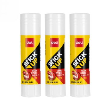 Klej w sztyfcie 8g seria STICK UP 3 sztuki DELI
