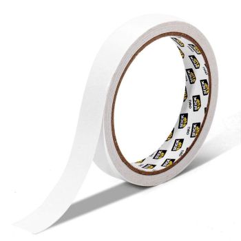 Taśma dwustronna Deli biała 18mm x 9,1m EA364