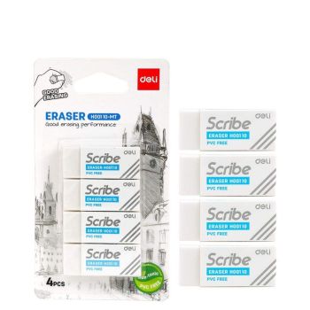 Zestaw 4 gumek do ścierania Deli EH00110-MT