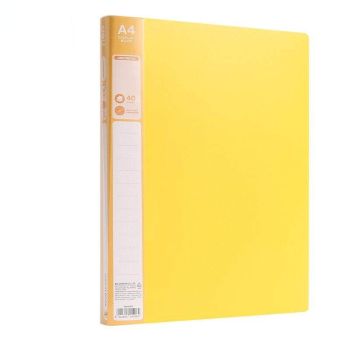 Album ofertowy CROSSEDGE A4 40 koszulek żółty Deli