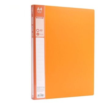 Album ofertowy CROSSEDGE A4 40 koszulek pomarańczowy Deli