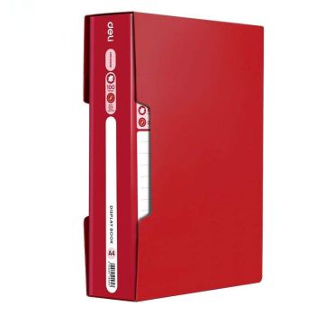 Album ofertowy CROSSEDGE A4 100 koszulek czerwony Deli