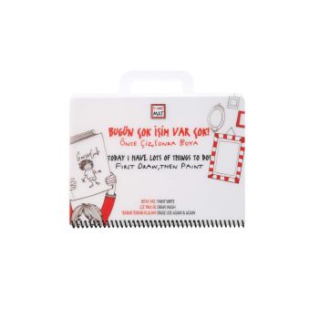 Książeczka do kolorowania Rzeczy do zrobienia, Strigo by Funny Mat,16 x 21 cm + flamastry