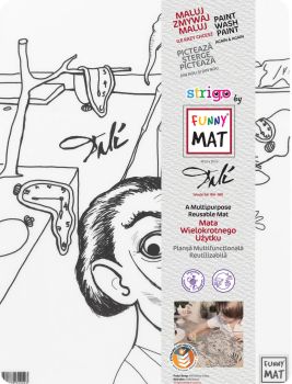 Transparentna mata Strigo by Funny Mat Dali 30 x 40 cm + flamastry