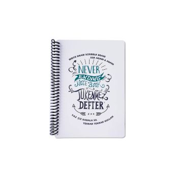 Wymazywalny blok pionowy Napisy Strigo by Funny Mat, 15 x 21 cm + flamastry