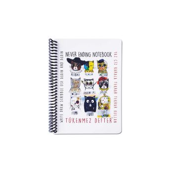 Wymazywalny blok pionowy Malarze Koty Strigo by Funny Mat, 15 x 21 cm + flamastry 