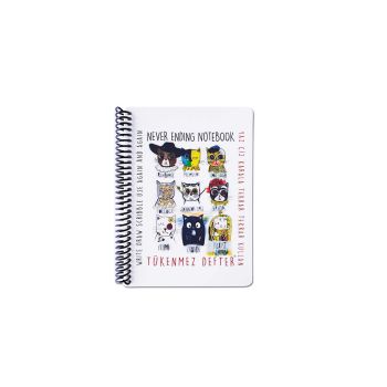 Wymazywalny kołonotatnik pionowy Malarze Koty Strigo by Funny Mat, 13 x 16 cm + flamastry