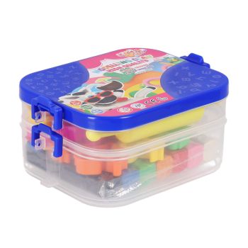 Zestaw Kiddy Clay 7 plastelin + 16 foremek + narzędzia w poręcznej skrzyneczce 