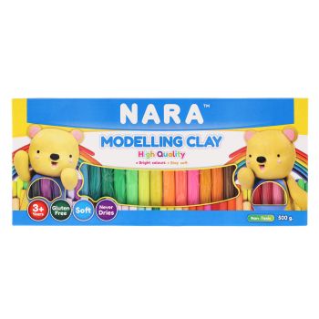 Plastelina NARA 24 kolory (18 klasycznych + 6 neonowych)