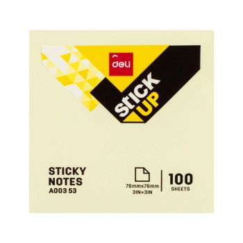 Notes samoprzylepny Deli A00353 76mm*76mm 100 kartek żółty