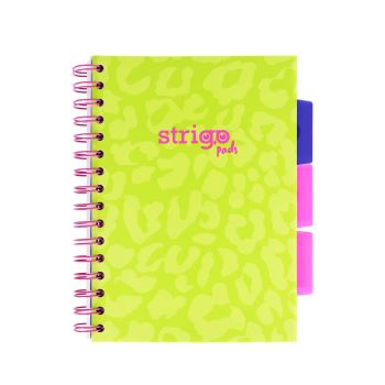 Kołozeszyt STRIGO PADS Project Book A5 kratka Neon zielony