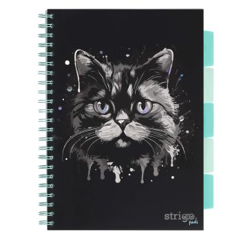 Kołozeszyt STRIGO PADS Project Book A4 kratka Kot