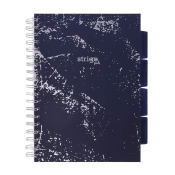 Kołozeszyt STRIGO PADS Project Book B5 kratka Marmur granatowy