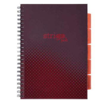 Kołozeszyt STRIGO PADS Project Book A4 kratka Basic bordowy