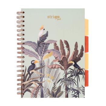 Kołozeszyt STRIGO PADS Project Book B5 kratka Afryka pastelowy zielony